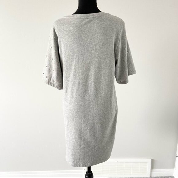 Jane & Delancey Studded Batwing Sleeve Sweatshirt Dress - Picture 4 of 15